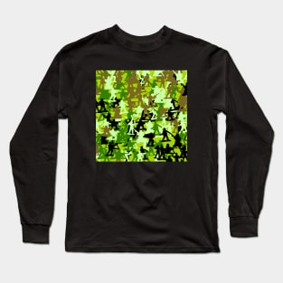 Camouflage Green Soldier Army Man Long Sleeve T-Shirt